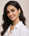 Premium Quality | Natural Stone | Brass | Dangler Style Earrings |