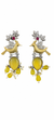 Premium Quality | Monalisa Stone | Dual Tone | Replica Earrings |