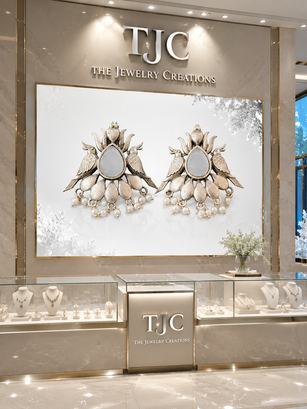 Premium Quality | German Silver Earrings | Handmade Earrings |