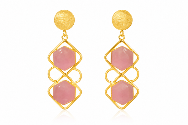 Premium Quality | Brass Earrings | Yellow Color |