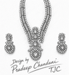 Premium Quality | Doublet Stone | Necklace Set | Green Color |