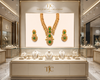 Premium Quality | Doublet Stone | Necklace Set | Green Color |