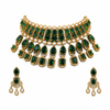 Premium Quality | Precious Inspired ColorStone | Necklace Set | Green Color |