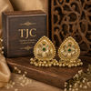 Premium Quality | Studs Earrings | Green Color |