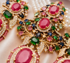 Premium Quality | Monalisa Stone | Choker Set | Pink Color |