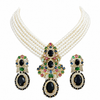 Premium Quality | Monalisa Stone | Choker Set | Black Color |