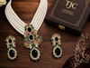 Premium Quality | Monalisa Stone | Choker Set | Black Color |