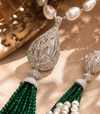 Premium Quality | Hydro Beads Mala Set | Green Color |