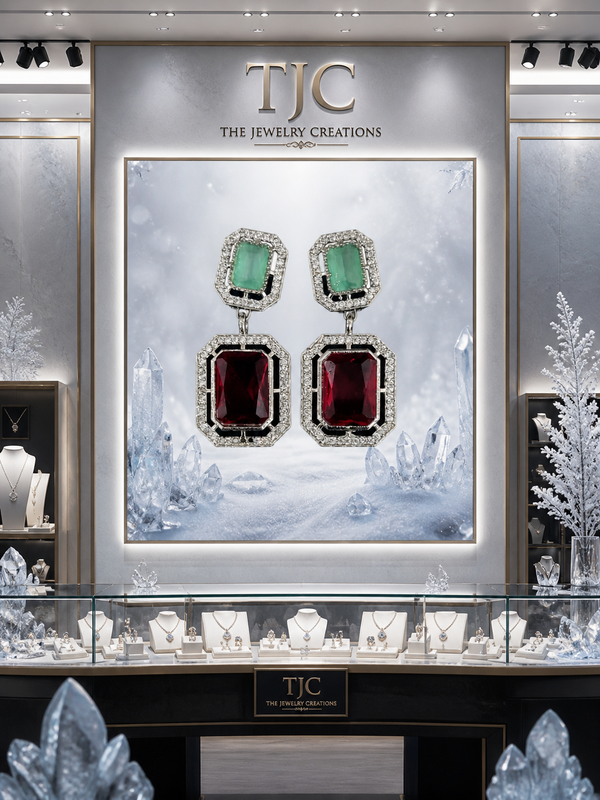 Premium Quality | American Diamond | Dangler Earrings |