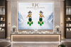 Premium Quality | Green Drop | Monalisa Stone | Glass Beads | Earrings |
