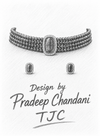 Premium Quality | Blue Monalisa Stone | Choker Necklace | Handmade Jewelry |