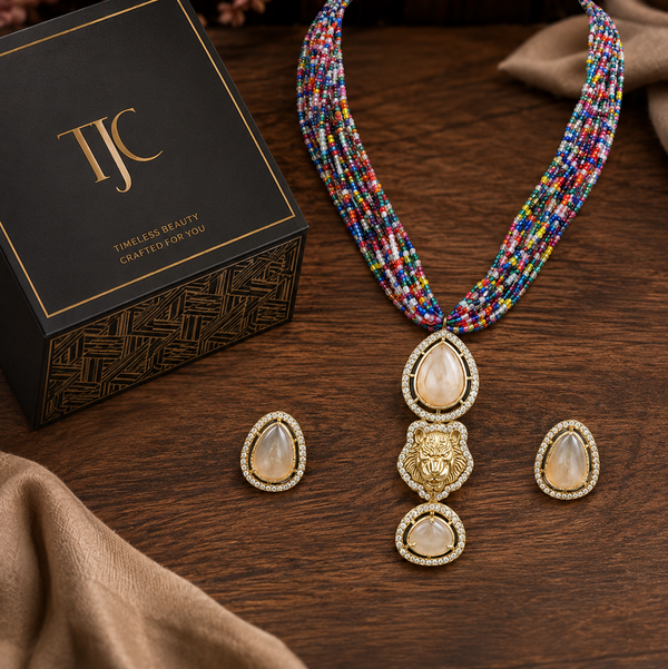 Premium Quality | Hydro Beads | Mala Set | Monalisa Stone |
