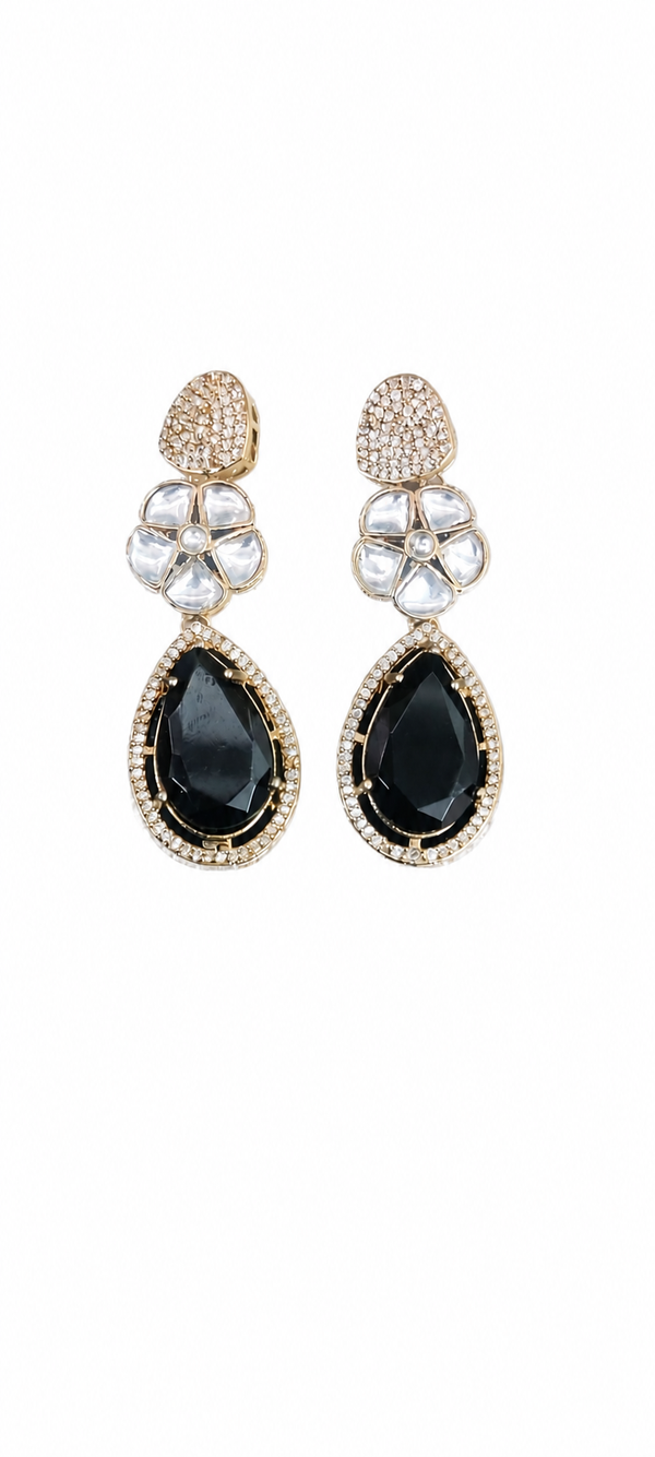 Premium Quality | American Diamond | Cutting Stone | Earrings |