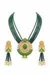 Premium Quality | Meenakari | White Pearl | Crystal Beads | Necklace Set |