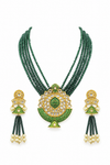 Premium Quality | Meenakari | White Pearl | Crystal Beads | Necklace Set |