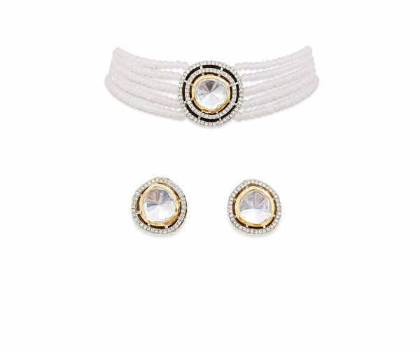 Premium Quality | Crystal Beaded |Choker Set | Handmade Jewelry |