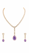 Amethyst Inspired | Premium Quality | American Diamond | Necklace Set |