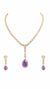 Amethyst Inspired | Premium Quality | American Diamond | Necklace Set |