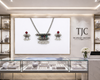 Premium Quality | Silver Replica Inspired | Colored Stone | Pendant Set |