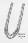 Premium Pearl Mala with Green Glass Cabochon Pendant – 24 to 26 Inches