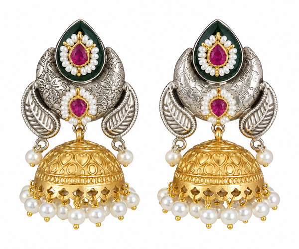 Premium Quality | Silver Oxidized | Earrings |