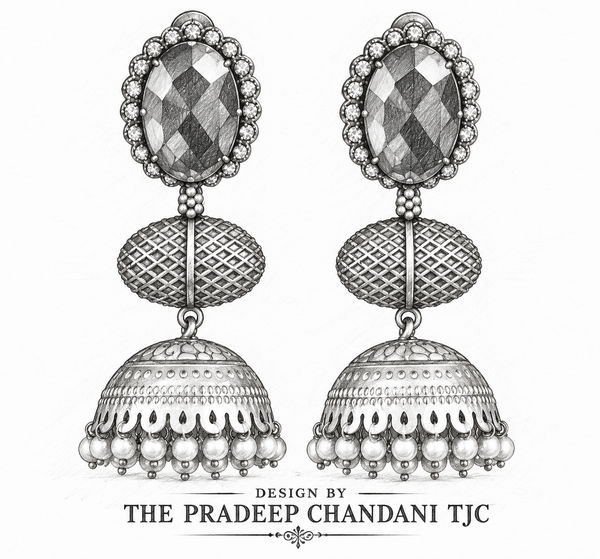 Premium Quality | Handmade | Silver Oxidized | Earrings |