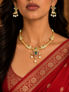 Premium Quality | Monalisa Stone | Gold Plated | Choker Set |