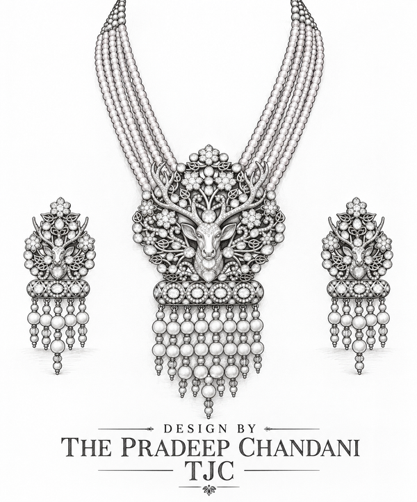 Premium Quality | Jungle Theme | Necklace Set With Earrings |