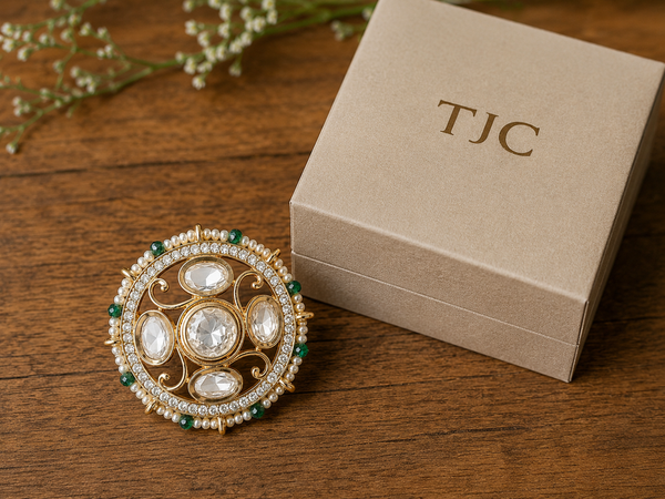 Premium Quality | Cocktail Ring | Ad Stone Accents |