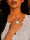 Premium Quality | Cocktail Ring | Ad Stone Accents |