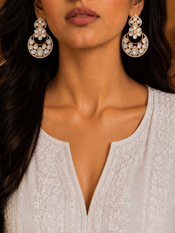Premium Quality | Moissanite | Dangler Earrings |