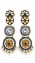 Premium Quality | Antique Silver | Crystal Stone | Earrings |