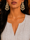 Premium Quality | Moissanite White Pearls | Earrings |