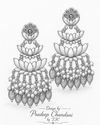 Premium Quality | Mrinali Dangler Earrings | Silver Plated |