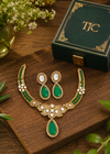 Premium Quality | Doublet Stone | Moissanite Detailing | Choker Sets | Green Color |