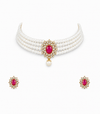 Premium Quality | American Diamond | Monalisa Choker Set |