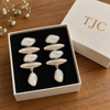 Premium Quality | MOP | Silver Oxidized | Earrings |