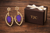Premium Quality | Gold Plated | Long Tops Earrings | Dublet Stone |