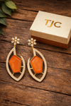 Premium Quality | Gold Plated | Long Tops Earrings | Dublet Stone |