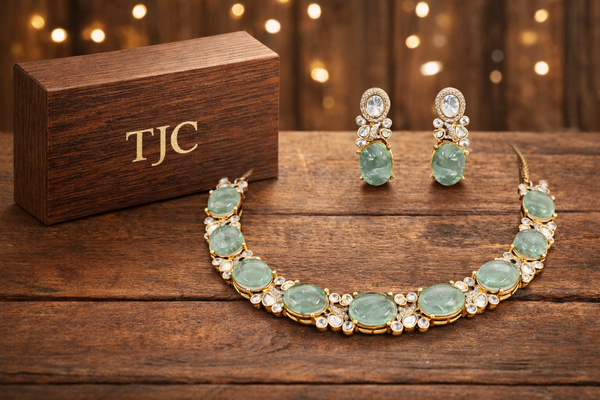 Premium Quality | Dublet Stone | Sabyasachi Necklace | Polki |