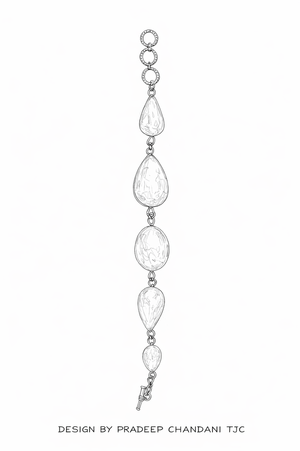 Premium Quality | Natural White Moonstone Bracelet | Crystal Bracelet |