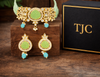 Premium Quality | Carving Stone | Choker Necklace with Earrings |