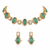 Premium Quality | Indian Monalisa & Polki | Bridal Necklace with earrings | Gold Matte Finish |