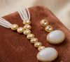 Premium Quality | Monalisa Stone | Hydro Long Set | Elegant Jewelry |