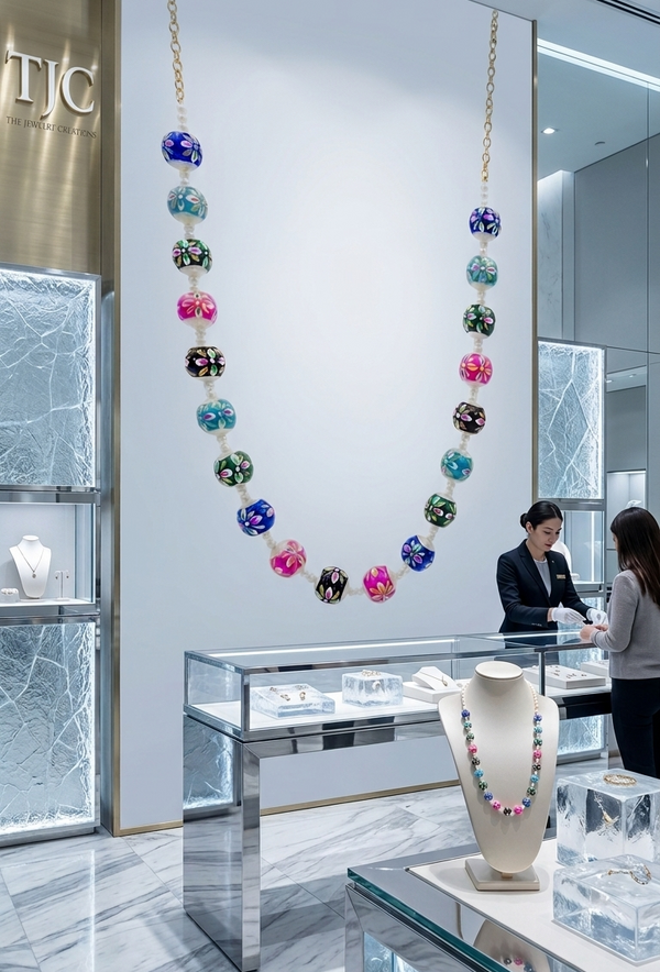 Painting Pearls |Multi-Color |Mala Necklace |