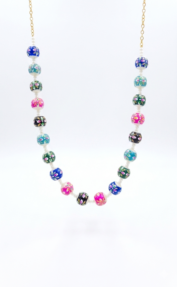 Painting Pearls |Multi-Color |Mala Necklace |