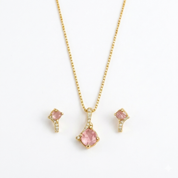 Premium Quality | Monalisa Glass | Anti-Tarnish Chain Pendant |