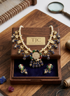 Premium Quality | Meenakari | Pearl Beaded | Kundan Necklace Set |