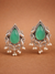 Stud Earrings with Pushback | Silver Inspired | Monalisa Glass Stone |