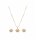 TJC Traditional Indian Moissanite Glass Polki Chain Pendant – 22K Gold Plated (Adjustable 22–24 Inch)